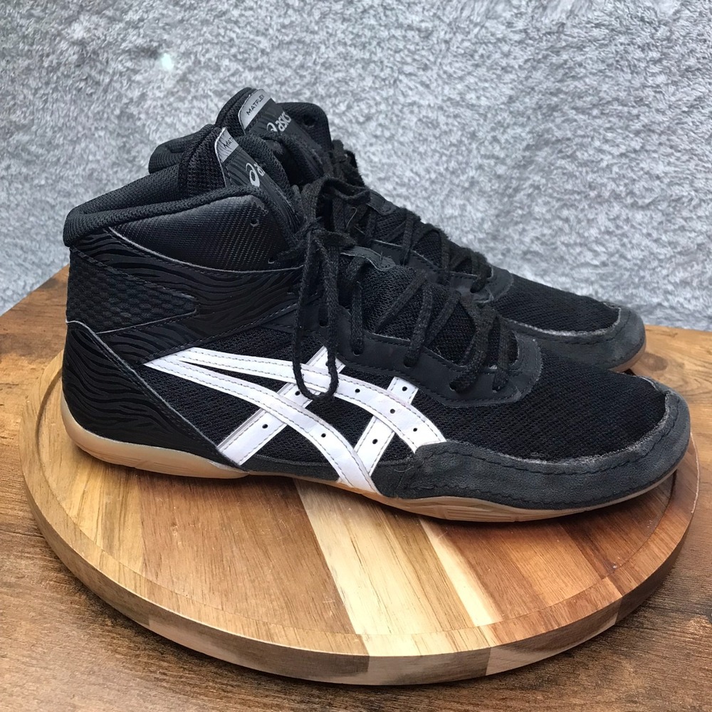 Asics Matflex 7 Wrestling Shoes Mens‎ 11 Black MMA Gym Boxing Sneakers